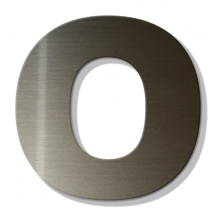 Γράμμα Κατοικιών Αυτοκόλλητο ''Ο'' 80 x 64 mm., Μπρονζέ απο Πλαστικό Darvin