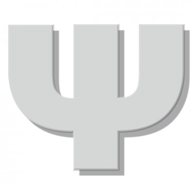 Γράμμα Κατοικιών Αυτοκόλλητο ''Ψ'' 80 x 64 mm., Λευκό Ματ απο Πλαστικό Darvin 