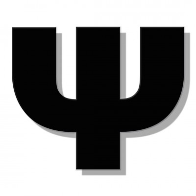 Γράμμα Κατοικιών Αυτοκόλλητο ''Ψ'' 80 x 64 mm., Μαύρο Ματ απο Πλαστικό Darvin 