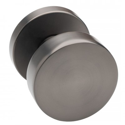 Μπουλ Εξώπορτας από Ζάμακ Γκρι Ανθρακί Φ54mm Roline Κ850