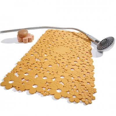 Αντιολισθητικό Ταπέτο Δαπέδου και Ντουζιέρας 74 × 54 cm Πορτοκαλί FIORE Octopus 00087.004