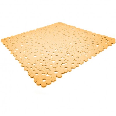 Αντιολισθητικό Ταπέτο Δαπέδου και Ντουζιέρας 54 × 54 cm Πορτοκαλί FIORE Octopus 00088.004