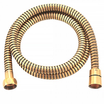 Σπιράλ Λουτρού Περιστροφικό Διπλής Ασφάλειας EPDM Ενισχυμένο YBT Χρυσό Ματ st.st. Interflex 020204 2,00m Blister