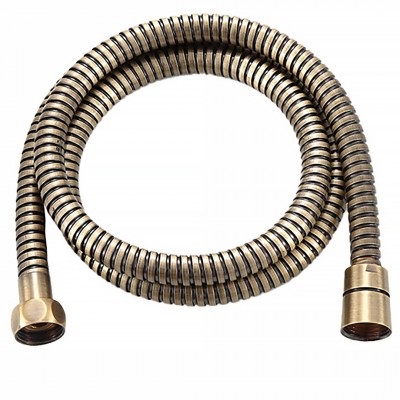 Σπιράλ Λουτρού Περιστροφικό Διπλής Ασφάλειας EPDM Ενισχυμένο YBT Μπρονζέ Ματ st.st. Interflex 020207 2,00m Blister