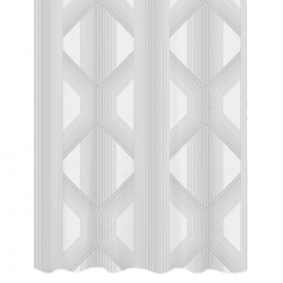 Πολυεστερική Κουρτίνα Μπάνιου 180 × 200 cm Λευκή ARTIST Rainbow 02386.001