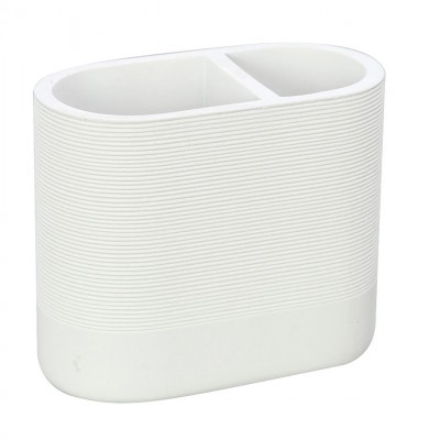 Επικαθήμενη Ποτηροθήκη Μπάνιου 6 × 12 cm Rainbow Marika Λευκή 02786.001