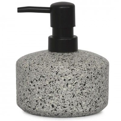 Δοχείο Κρεμοσάπουνου Rainbow Skyros 10,6 × 12 cm Γκρί - Μαύρο 02853.001
