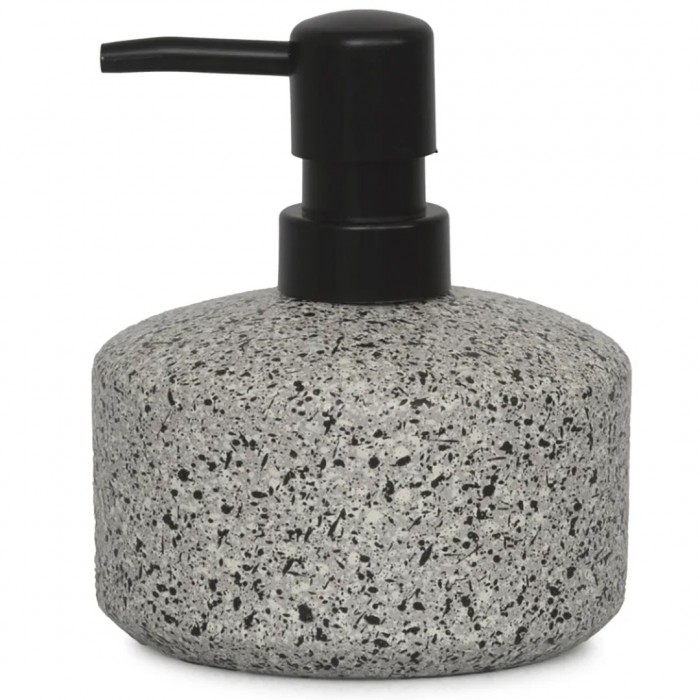 Δοχείο Κρεμοσάπουνου Rainbow Skyros 10,6 × 12 cm Γκρί - Μαύρο 02853.001