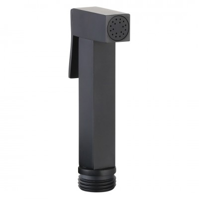 Τηλέφωνο Ντους Μπάνιου-Λουτρού-Μπιντέ με Διακόπτη Ορειχάλκινο Square Μαύρο Ματ Interflex 047841