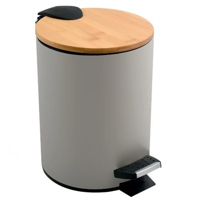 Χαρτοδοχείο 5 Lit, Μεταλλικό Μπέζ 20,5 × 26,7 cm ADONIS Spirella 05396.003