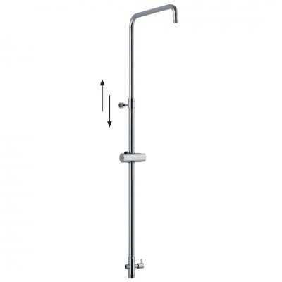 Στήλη Nτους Χρωμέ Inox Lux 85-115cm Interflex 056590