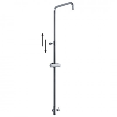 Στήλη Nτους Χρωμέ Ορείχαλκος Lux 85-115cm Interflex 056745