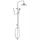 Στήλη Nτους Σετ Χρωμέ Inox Milan 85-115cm Interflex 057694