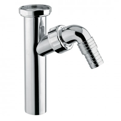 Μεταλλικό Σιφώνι Νιπτήρα Ø32 με Έξοδο Πλυντηρίου Interflex 065266