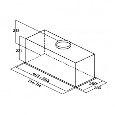 Απορροφητήρας Pyramis Τζάκι Plus Stainless Steel 71 EF 065305201