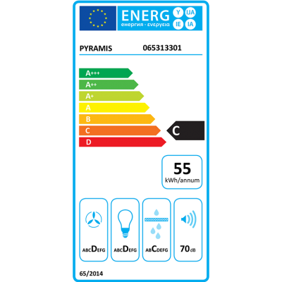 Απορροφητήρας Pyramis Συρόμενος Essential Turbo Slim 60cm - 065313301