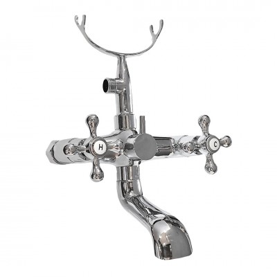 Μπαταρία Μπάνιου με Σετ Ντους Liberty Impero Interflex Χρωμέ 070444