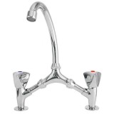 Μπαταρία Νιπτήρα Γέφυρα Classic Serie Χρώμιο Interflex 070451