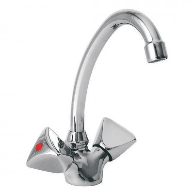 Μπαταρία Νιπτήρα Μιάς Οπής Classic Serie Χρώμιο Interflex 070481