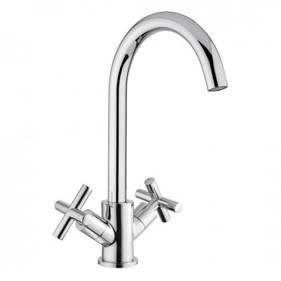 Μπαταρία Νιπτήρα Ψηλή με Μισόστροφο Μηχανισμό Rodos Χρώμιο Interflex 072995