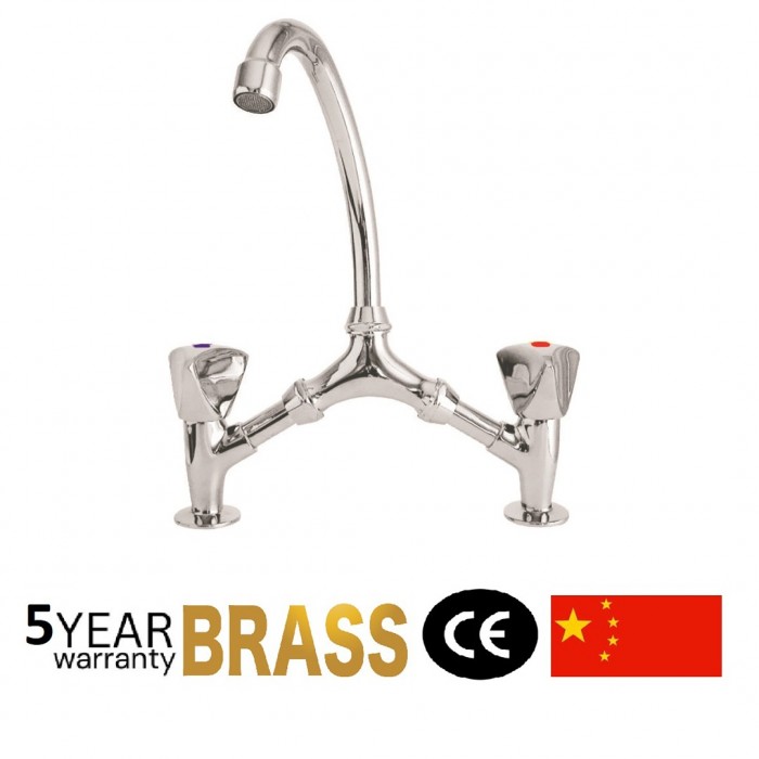 Μπαταρία Νιπτήρα Γέφυρα Classic Serie Χρώμιο Interflex 073510