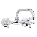 Μπαταρία Νεροχύτη Τοίχου Old 800 (Lady) Interflex Χρώμιο 073534