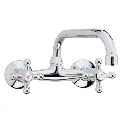 Μπαταρία Νεροχύτη Τοίχου Old 800 (Lady) Interflex Χρώμιο 073534