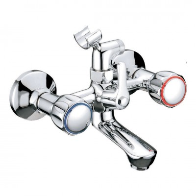 Μπαταρία Μπάνιου με Σετ Ντους Classic Como Interflex Χρωμέ 073899