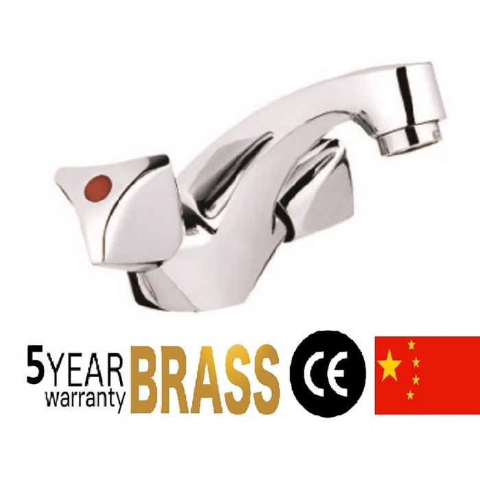 Μπαταρία Νιπτήρα Β.Τ. μιάς Οπής με Αυτόματη Βαλβίδα Classic Serie Χρώμιο Interflex 075761