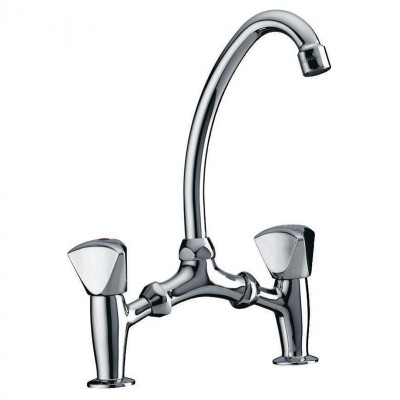 Μπαταρία Νιπτήρα Γέφυρα Classic Madison Ορειχάλκινη Χρωμέ Interflex 077917