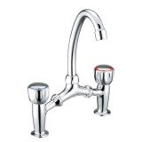 Μπαταρία Νιπτήρα Γέφυρα Classic Como Ζάμα Χρωμέ Interflex 077918