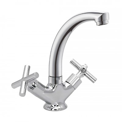 Μπαταρία Νιπτήρα Μιάς Οπής Classic Serie Creta Χρώμιο Interflex 078022