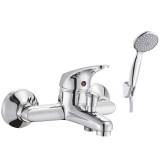 Μπαταρία Λουτρού Χρωμίου με Σετ Ντούζ Interflex Status 080568