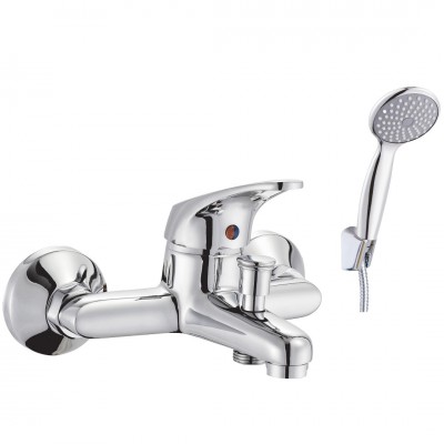 Μπαταρία Λουτρού Χρωμίου με Σετ Ντούζ Interflex Status 080568