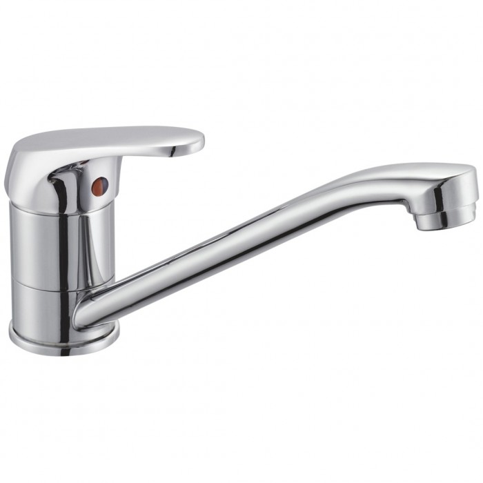 Μπαταρία Nεροχύτη Πάγκου Ίσια Χρώμιο Status Interflex 080620