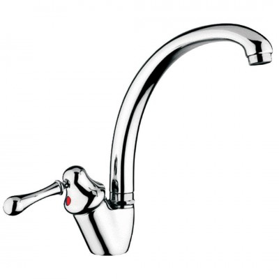 Μπαταρία Νεροχύτη Πάγκου Ψηλή Maya Χρωμέ Interflex 080624