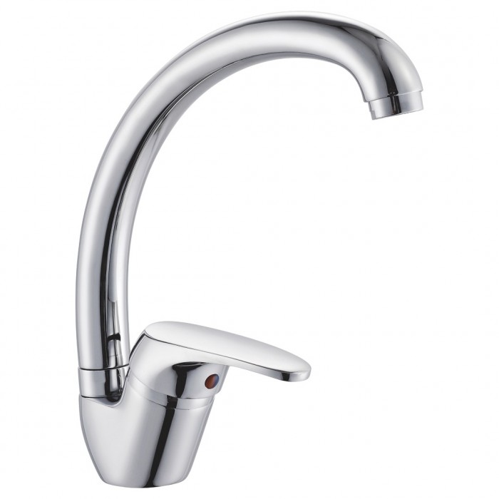 Μπαταρία Nεροχύτη Πάγκου Ψηλή Χρώμιο Status Interflex 080626