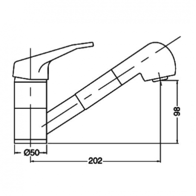 Μπαταρία Nεροχύτη Πάγκου Βούρτσα Χρώμιο Status  Interflex 080632