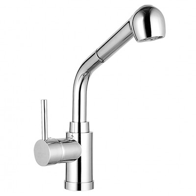 Μπαταρία Νεροχύτη Πάγκου Ψηλή Πλάγια Βούρτσα Jollie Χρωμέ Interflex 080638