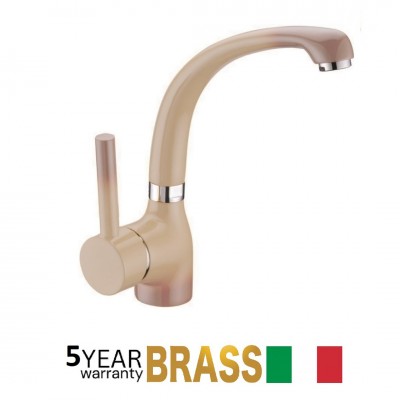 Μπαταρία Νεροχύτη Πάγκου Ψηλή Jollie Cappuccino Interflex 080649