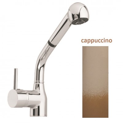 Μπαταρία Νεροχύτη Πάγκου Ψηλή Πλάγια Βούρτσα Jollie Cappuccino Interflex 080652