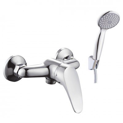 Μπαταρία Ντουζιέρας με Σετ Ντούζ Χρωμέ Status Interflex 081985