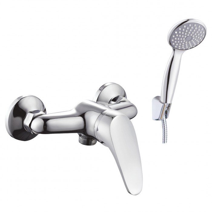 Μπαταρία Ντουζιέρας με Σετ Ντούζ Χρωμέ Status Interflex 081985