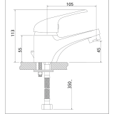 Μπαταρία Nιπτήρα Intermix Interflex Χρωμέ 082785
