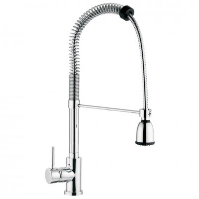 Μπαταρία Νεροχύτη Πάγκου Ψηλή Kit Molla Χρωμέ Interflex 083135