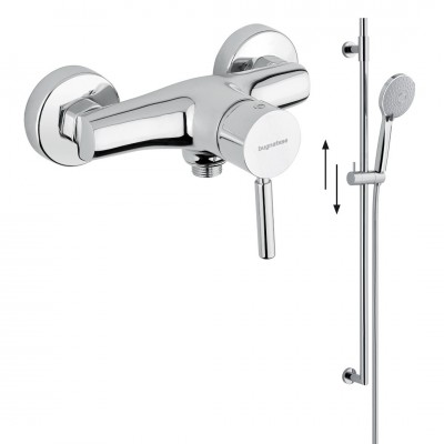 Μπαταρία Mπάνιου με Σετ Ντους Interflex Χρώμιο 083139 Kobuk