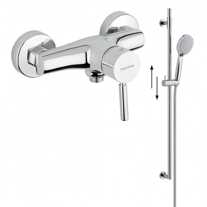 Μπαταρία Mπάνιου με Σετ Ντους Interflex Χρώμιο 083139 Kobuk