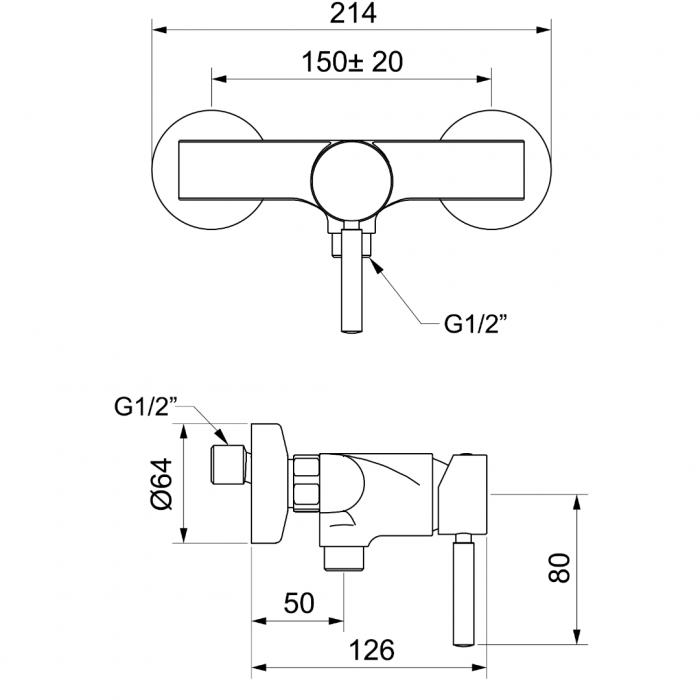 Μπαταρία Mπάνιου με Σετ Ντους Interflex Χρώμιο 083139 Kobuk