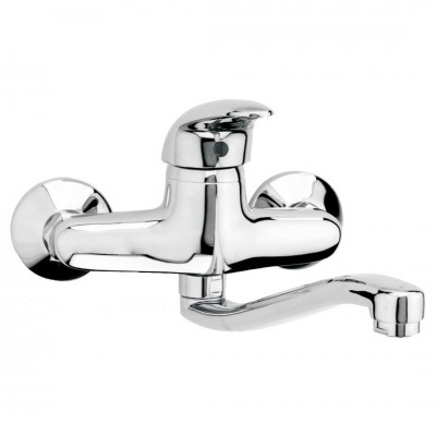 Μπαταρία Nεροχύτη Τοίχου Κάτω Ροή Χρώμιο Intermix Interflex 083516