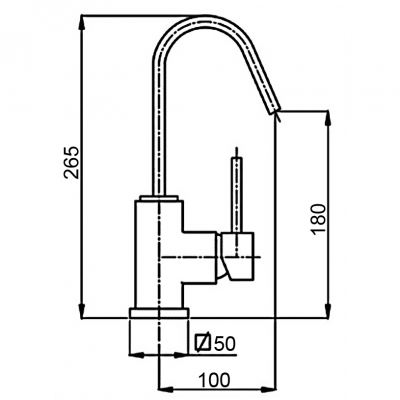 Αναμεικτική Μπαταρία Νιπτήρος Χρωμέ με Ρουξούνι Inside Interflex 083703